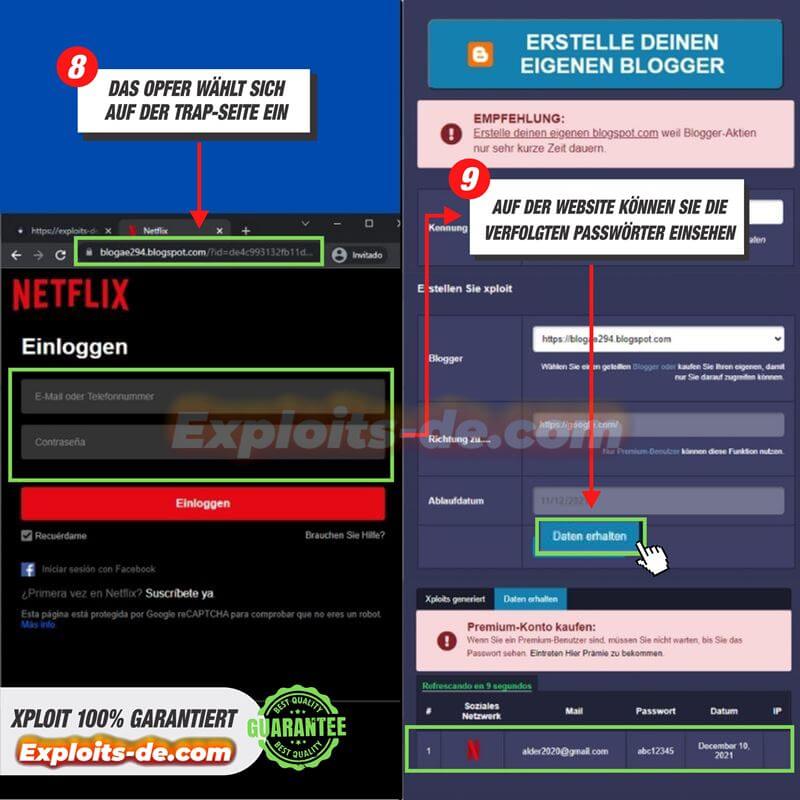 Schritte zum Hacken von Netflix 8 und 9